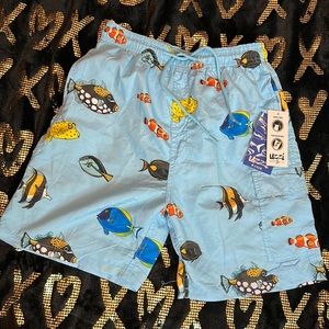 Kids UZZI large light blue swim trunk